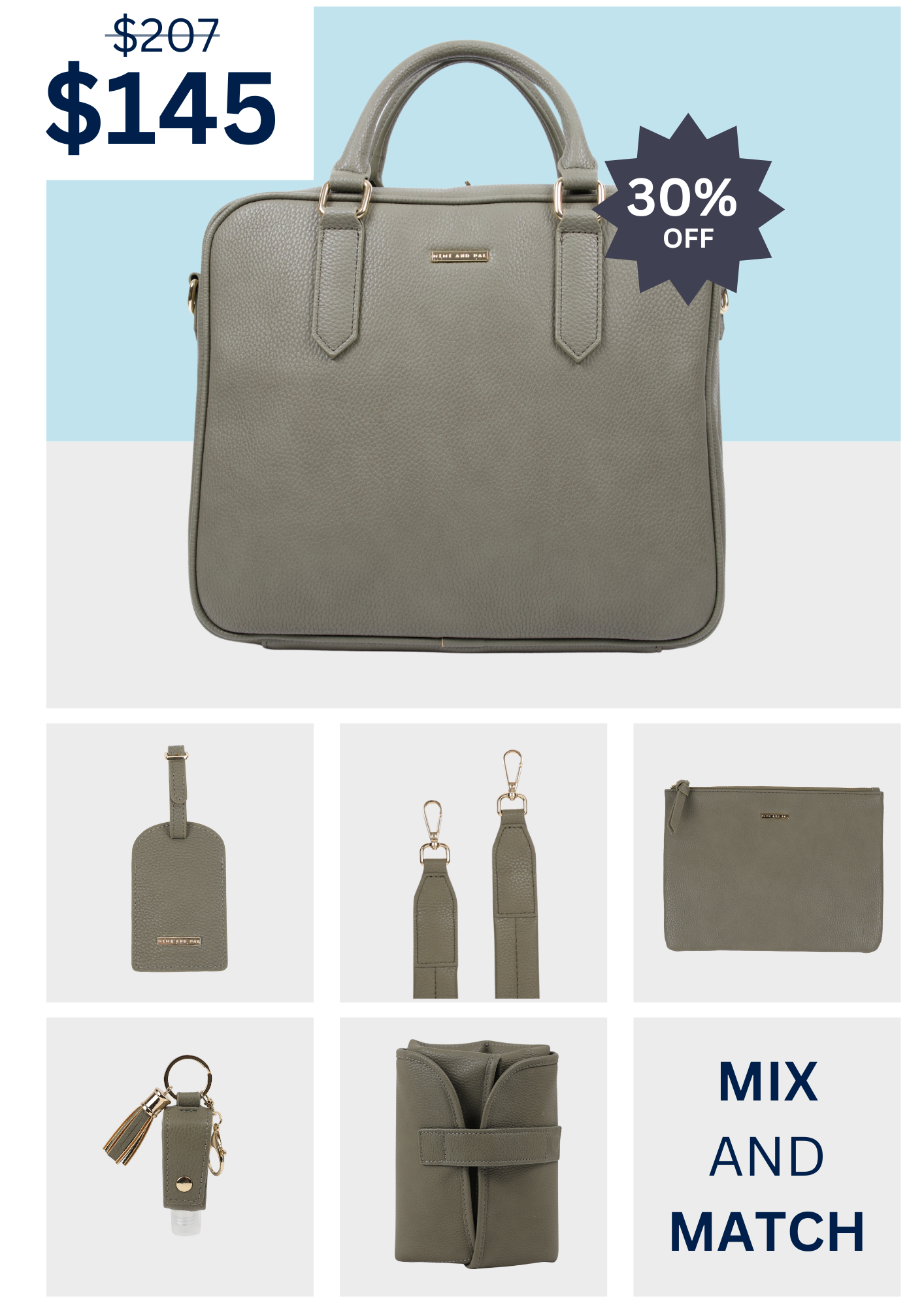 BUNDLE - ORGANIZER OLIVE – Mimi and Pal